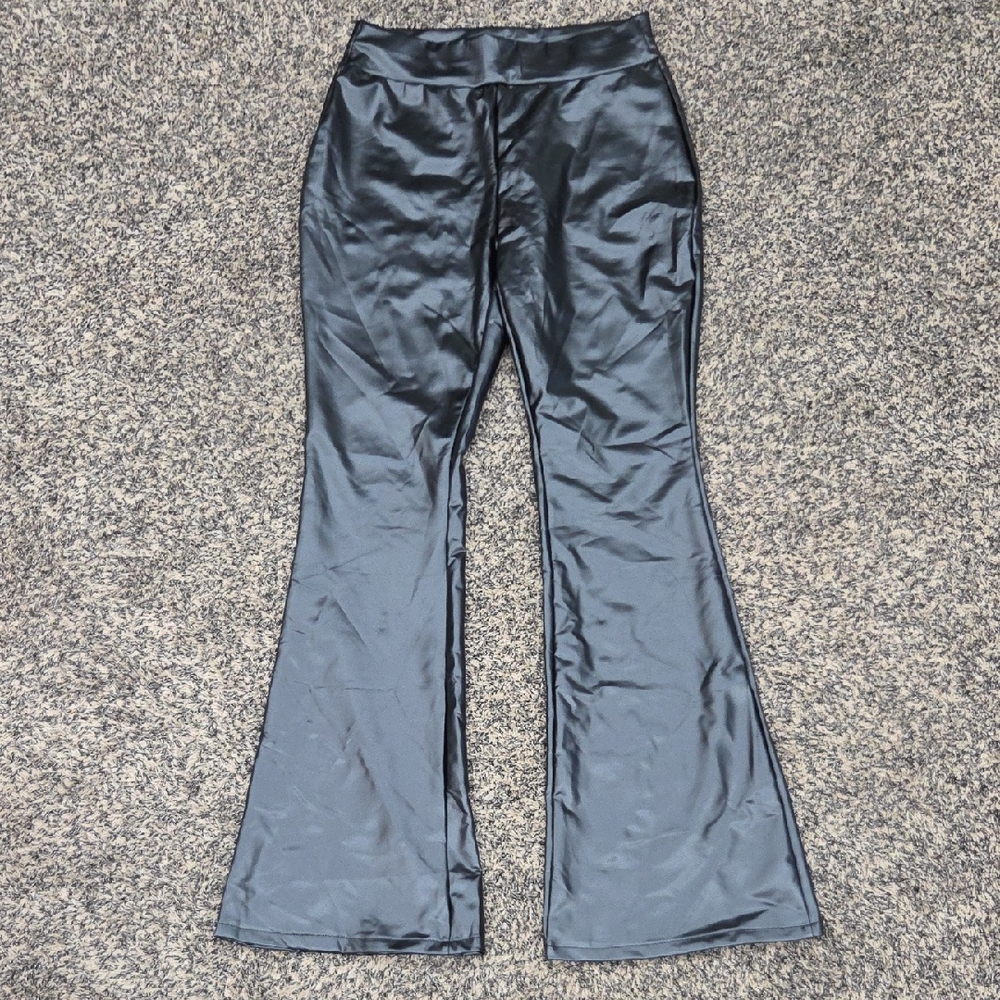 Sleek Black Flared Pants